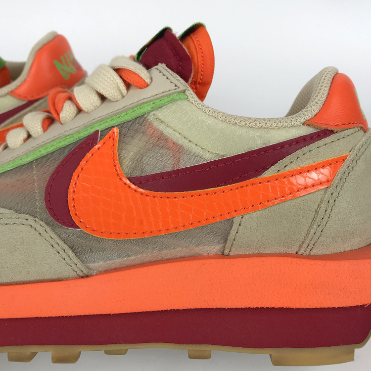 나이키 x사카이 x클랏 LD와플 오렌지 블레이즈 신발 여성230 이미지