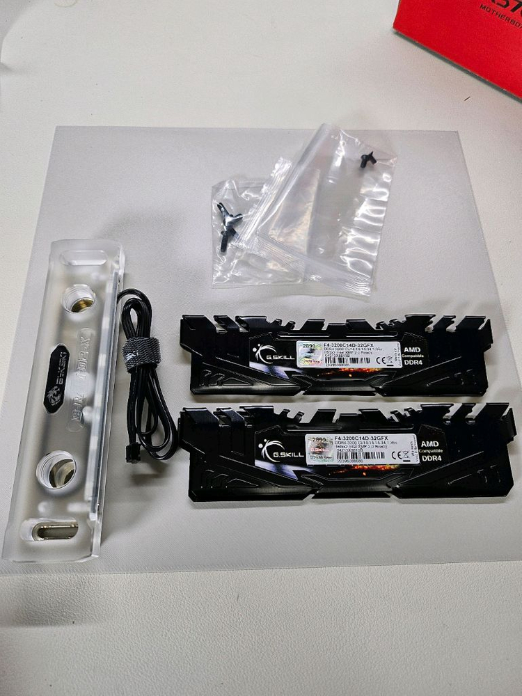 DDR4 GSKILL 플레어X 3200 CL14 32GB (16GB X 2) 판매 이미지