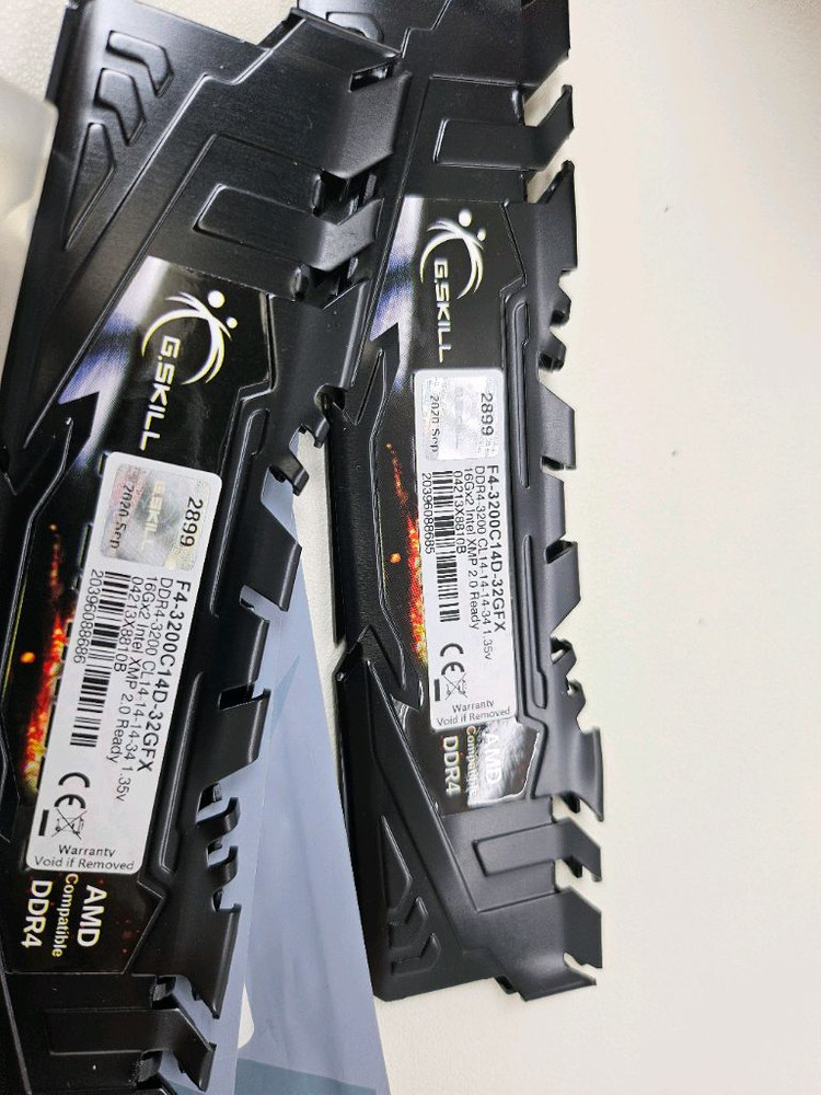 DDR4 GSKILL 플레어X 3200 CL14 32GB (16GB X 2) 판매 이미지