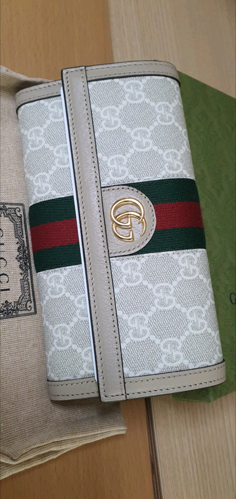 (미사용)구찌 오피디아 신형 장지갑 새상품급 정품(감정O)프라다루이비통디올고야드샤넬셀린느보테가생로랑발렌시아가가방 이미지