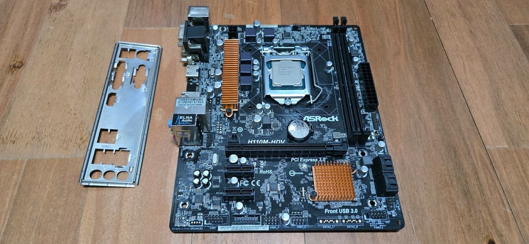 i5 7400 CPU ASRock H110m 이미지
