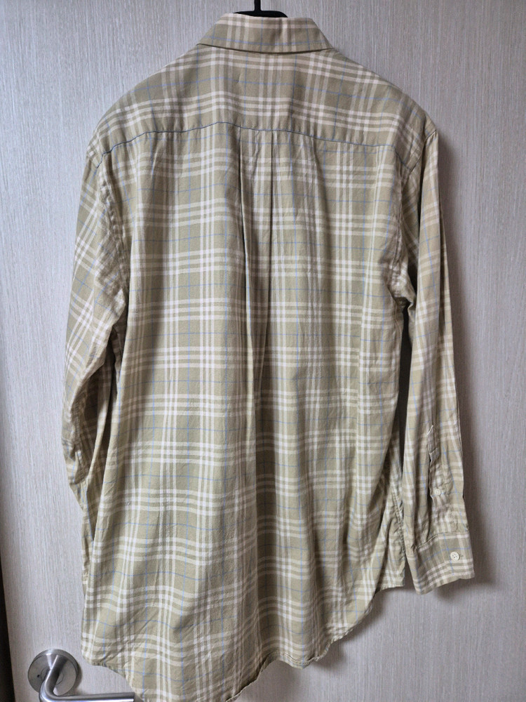 (정품) 버버리 체크 셔츠 남방 M 남성 코튼셔츠 이미지