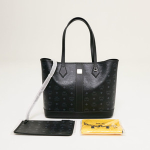 (새상품) MCM New Liz 리즈 비세토스 쇼퍼 엠씨엠 가방 미디엄 블랙 이미지