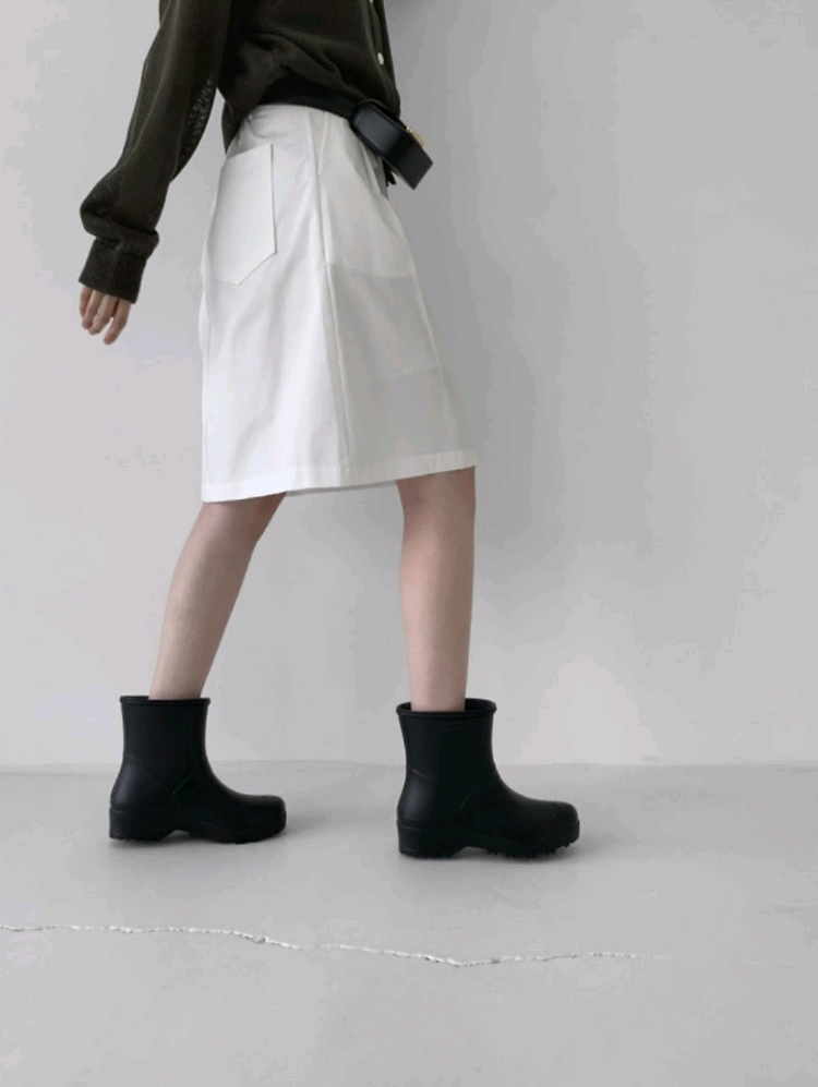 츄츄스 숏 레인부츠 장화 블랙 225-230 / 쇼퍼랜드 어베인 유이르무이 소녀레시피 락피쉬웨어웨더 그루밍 이미지