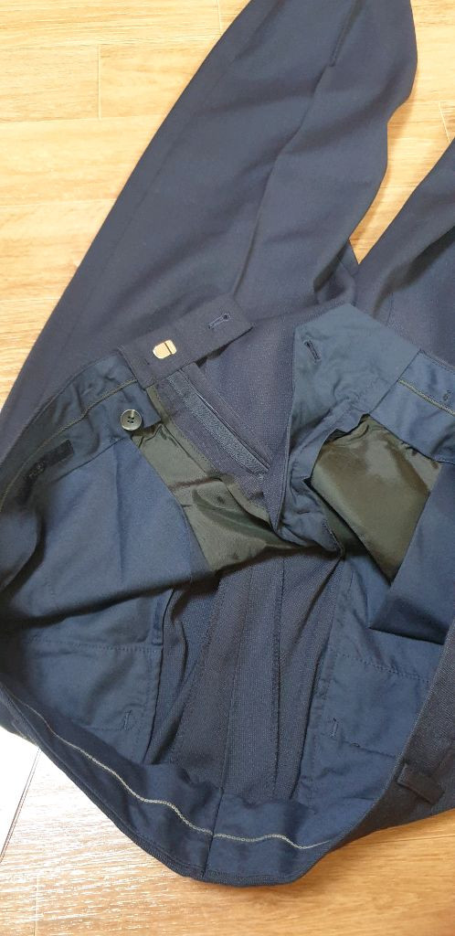 남.34) 트루젠 남성 정장 바지 (미사용) 남성 신사 바지 슈트 / 옅은 네이비색 이미지