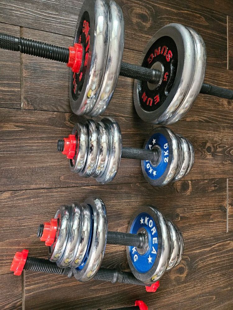 대전 -이지바세트 30kg / 아령 5,7,10,15kg X 2세트 / 원판10kg X 2세트 이미지