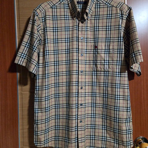 버버리 반팔 체크 셔츠 100~105 이미지