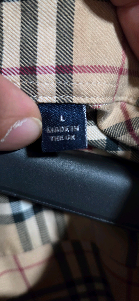 버버리 반팔 체크 셔츠 100~105 이미지