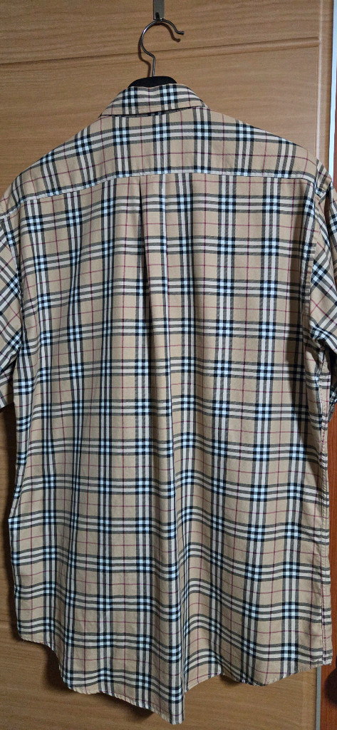 버버리 반팔 체크 셔츠 100~105 이미지