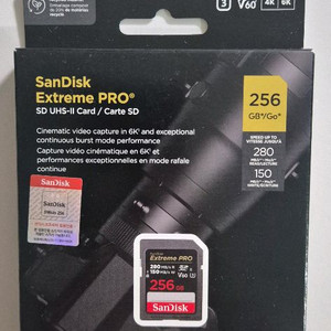 샌디스크 익스트림 프로 SD카드 256GB V60 이미지