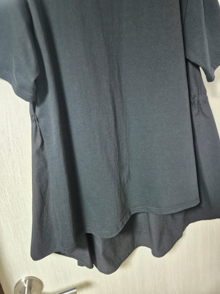 (자체제작) 11AM 티셔츠 에이라인 롱티셔츠 이미지