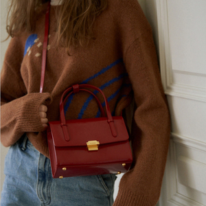 [새상품] 드메리엘 사첼백 스몰 레드 이미지