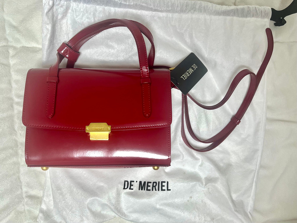 [새상품] 드메리엘 사첼백 스몰 레드 이미지
