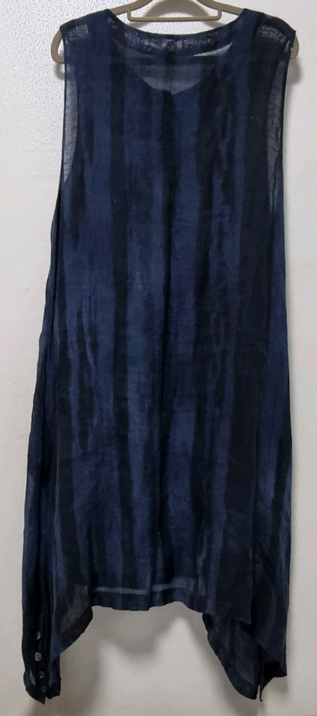 BRISA 마 민소매 모시 롱 가디건조끼 이미지