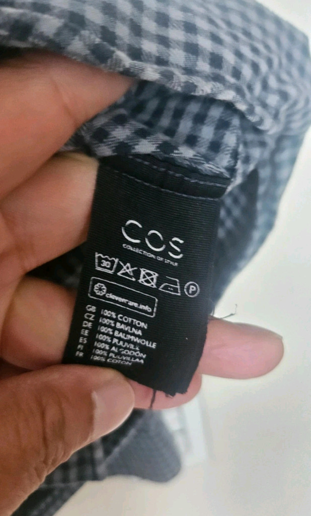 COS 체크 셔츠 M (100) 남성 이미지