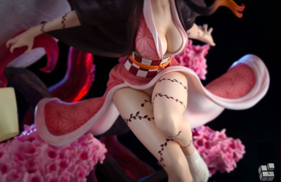 매직큐브 네즈코 귀멸의칼날 레진 피규어 초판 미개봉 이미지