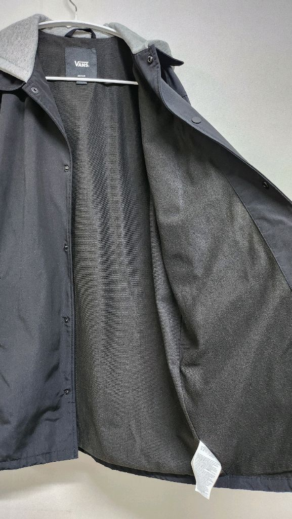 반스 VANS 후드 코치 자켓 M 블랙 / 바람막이 이미지