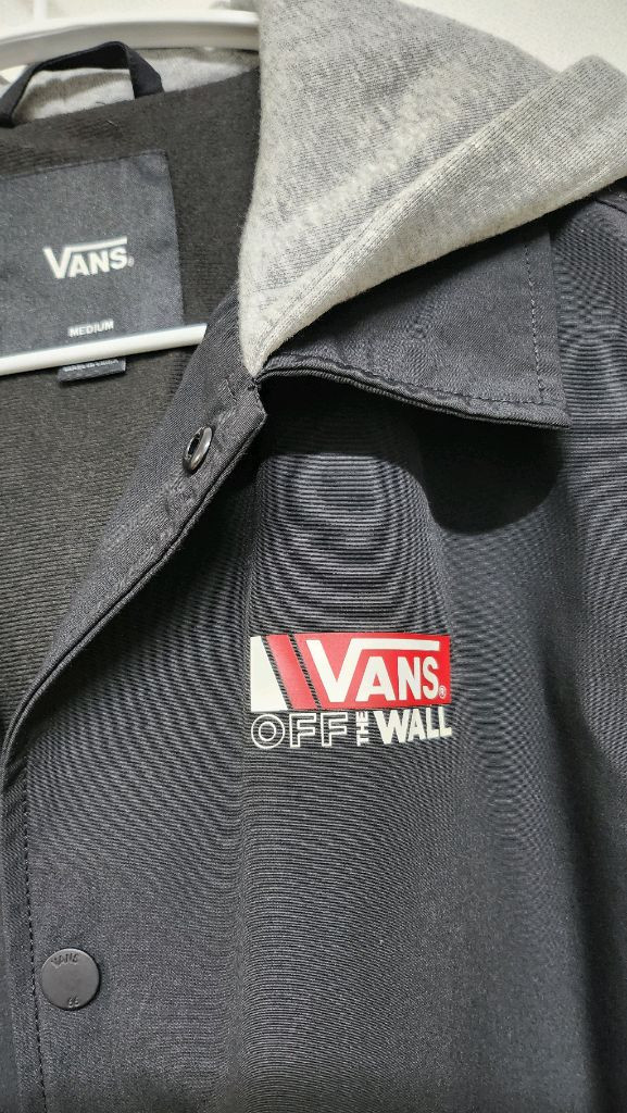 반스 VANS 후드 코치 자켓 M 블랙 / 바람막이 이미지