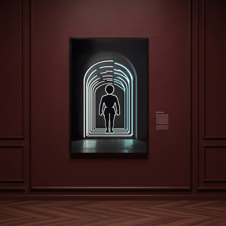 그림 액자 팝아트 인테리어소품 빛과 나 사이 캐릭터그림 실루엣액자 모던한 거실 포인트 대형 아트포스터 감성 인테리어 이미지