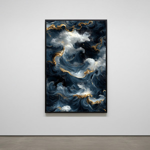 심연의 교향곡 그림 액자 팝아트 인테리어소품 추상화 바다그림 고급 대형 거실 벽면 포인트 인테리어액자 고퀄리티 이미지