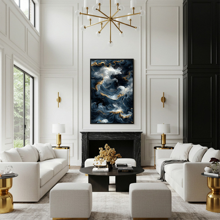 심연의 교향곡 그림 액자 팝아트 인테리어소품 추상화 바다그림 고급 대형 거실 벽면 포인트 인테리어액자 고퀄리티 이미지