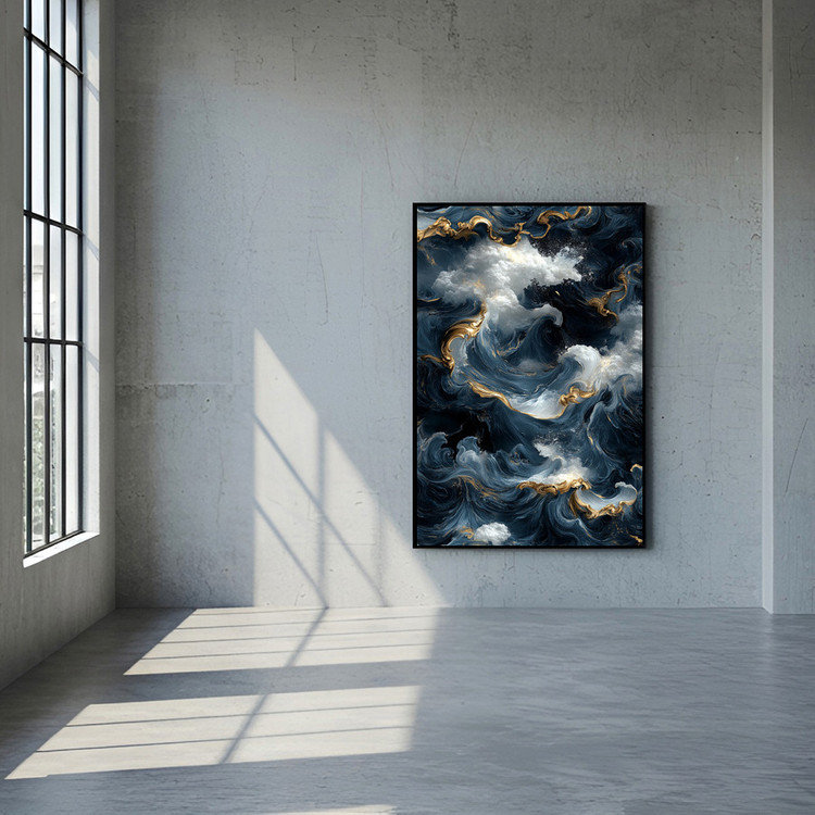 심연의 교향곡 그림 액자 팝아트 인테리어소품 추상화 바다그림 고급 대형 거실 벽면 포인트 인테리어액자 고퀄리티 이미지