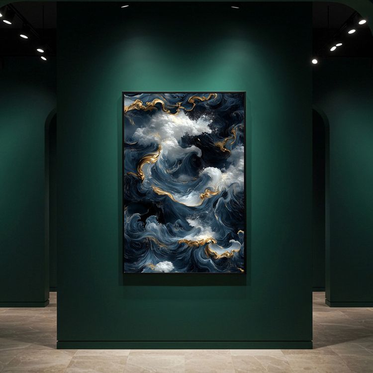 심연의 교향곡 그림 액자 팝아트 인테리어소품 추상화 바다그림 고급 대형 거실 벽면 포인트 인테리어액자 고퀄리티 이미지