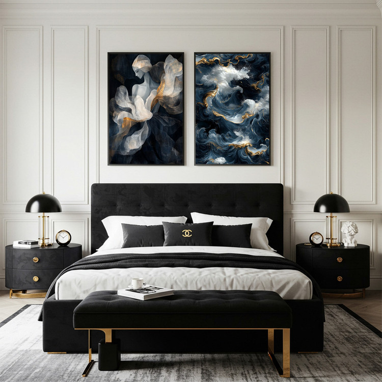 심연의 교향곡 그림 액자 팝아트 인테리어소품 추상화 바다그림 고급 대형 거실 벽면 포인트 인테리어액자 고퀄리티 이미지