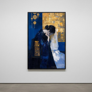 그림 액자 팝아트 인테리어소품 그날의 숨결 동양미인 여인그림 인물액자 거실 대형 벽걸이 명화 스타일 오브제 갤러리 이미지