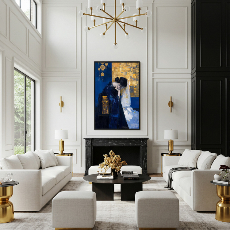 그림 액자 팝아트 인테리어소품 그날의 숨결 동양미인 여인그림 인물액자 거실 대형 벽걸이 명화 스타일 오브제 갤러리 이미지