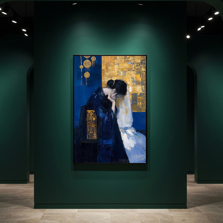 그림 액자 팝아트 인테리어소품 그날의 숨결 동양미인 여인그림 인물액자 거실 대형 벽걸이 명화 스타일 오브제 갤러리 이미지