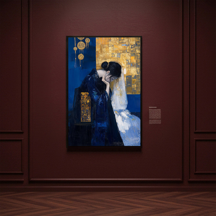 그림 액자 팝아트 인테리어소품 그날의 숨결 동양미인 여인그림 인물액자 거실 대형 벽걸이 명화 스타일 오브제 갤러리 이미지