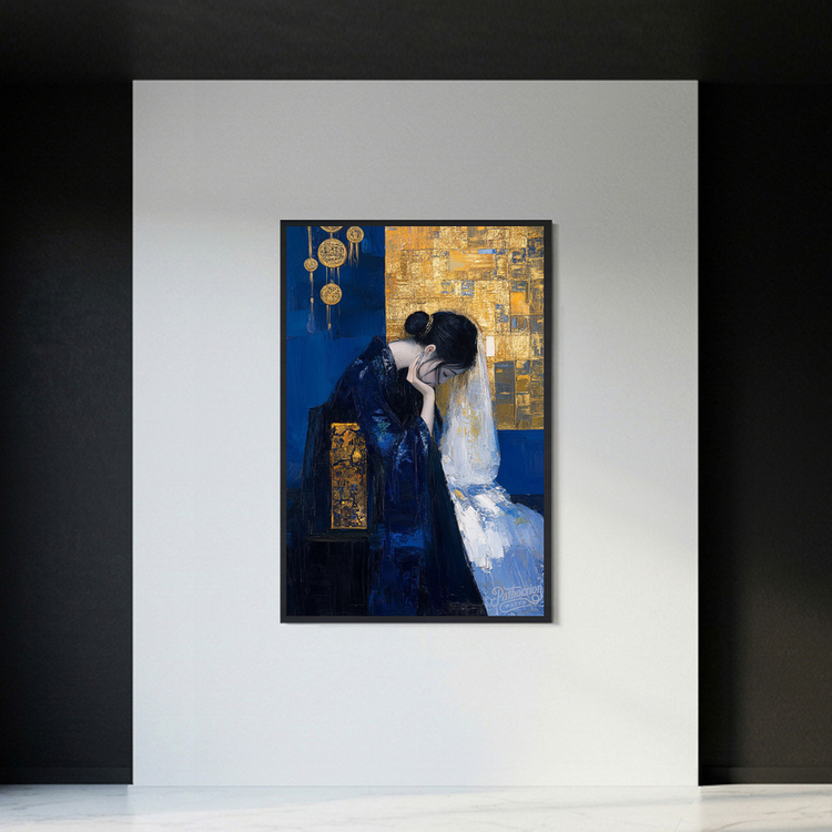 그림 액자 팝아트 인테리어소품 그날의 숨결 동양미인 여인그림 인물액자 거실 대형 벽걸이 명화 스타일 오브제 갤러리 이미지