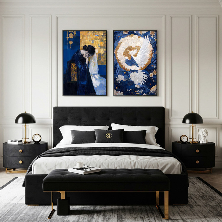 그림 액자 팝아트 인테리어소품 그날의 숨결 동양미인 여인그림 인물액자 거실 대형 벽걸이 명화 스타일 오브제 갤러리 이미지