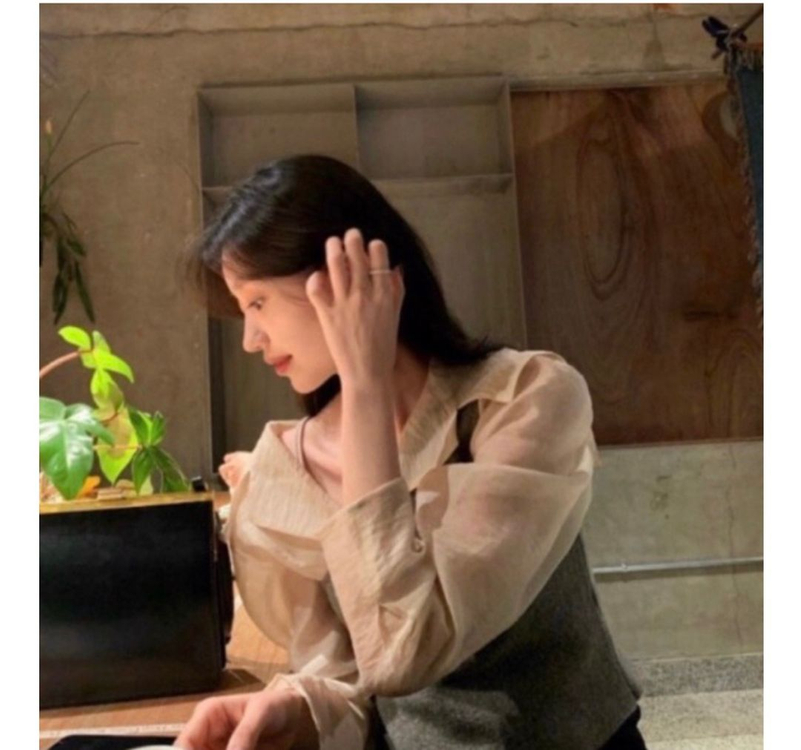 (새상품 코디판매 )르플레인 다혜 착용 자라 니트 조끼 베스트 블라우스 2가지 일괄판매 코디세트 이미지