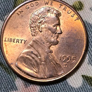 미 1센트 희귀동전+한 1982년. 100원. 무광 이미지