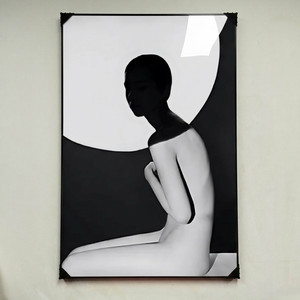 그림 액자 팝아트 인테리어소품 여인그림 인물액자 모던하고 감각적인 블랙앤화이트 거실벽장식 대형 아트포스터 감성적인 이미지