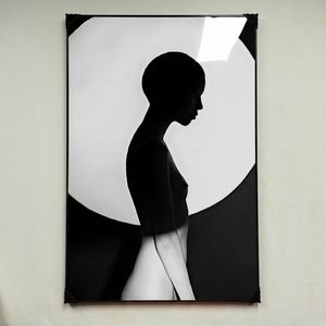 그림 액자 팝아트 인테리어소품 여인그림 인물액자 모던하고 감각적인 분위기의 거실 블랙 화이트 대형 아트 인테리어 포 이미지