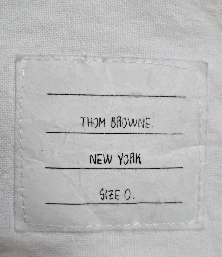 톰브라운 옥스포드 암밴드 셔츠 화이트 0사이즈 90-95 이미지