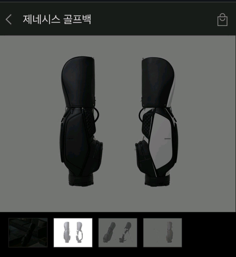 제네시스 캐디백 골프백 이미지