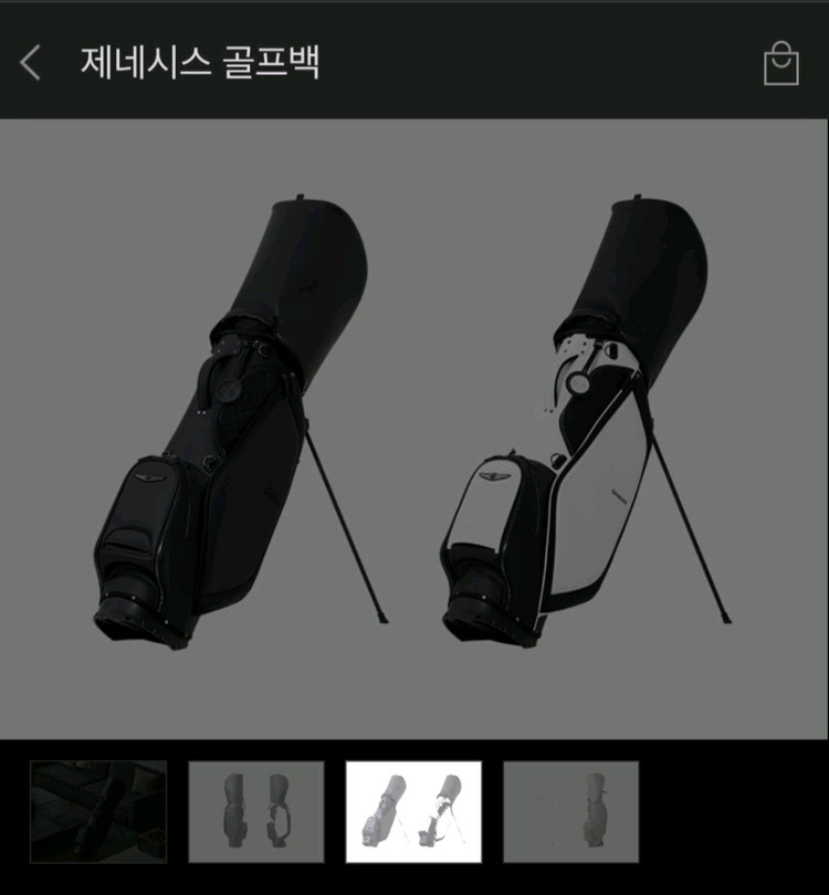 제네시스 캐디백 골프백 이미지
