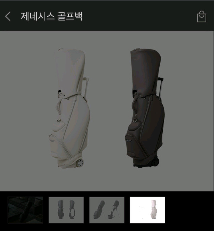 제네시스 캐디백 골프백 이미지