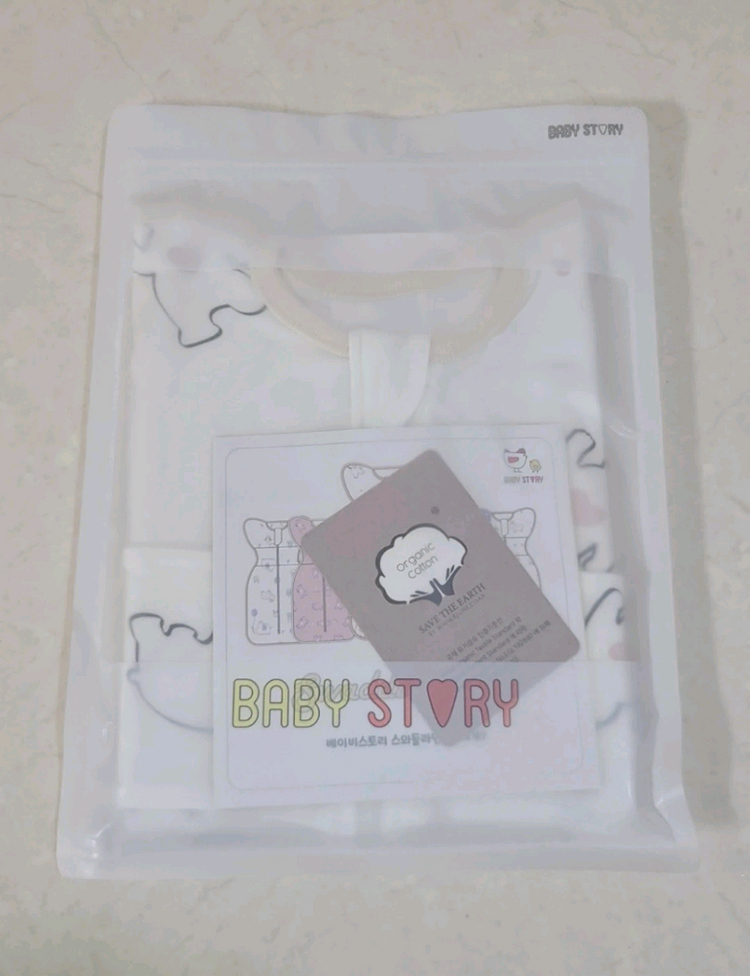 베이비스토리 신생아 아기 스와들업 라인 속싸개 배앓이방지 아이보리 S 새상품 이미지