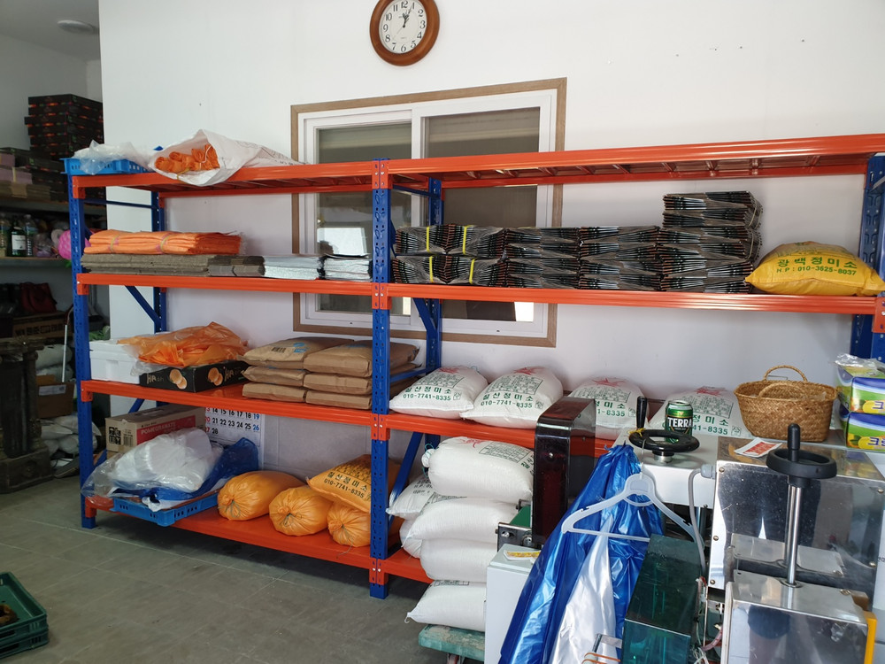 철제선반 창고랙 진열용랙 창고용랙 매장랙 고릴라랙 무볼트 선반 앵글 이미지