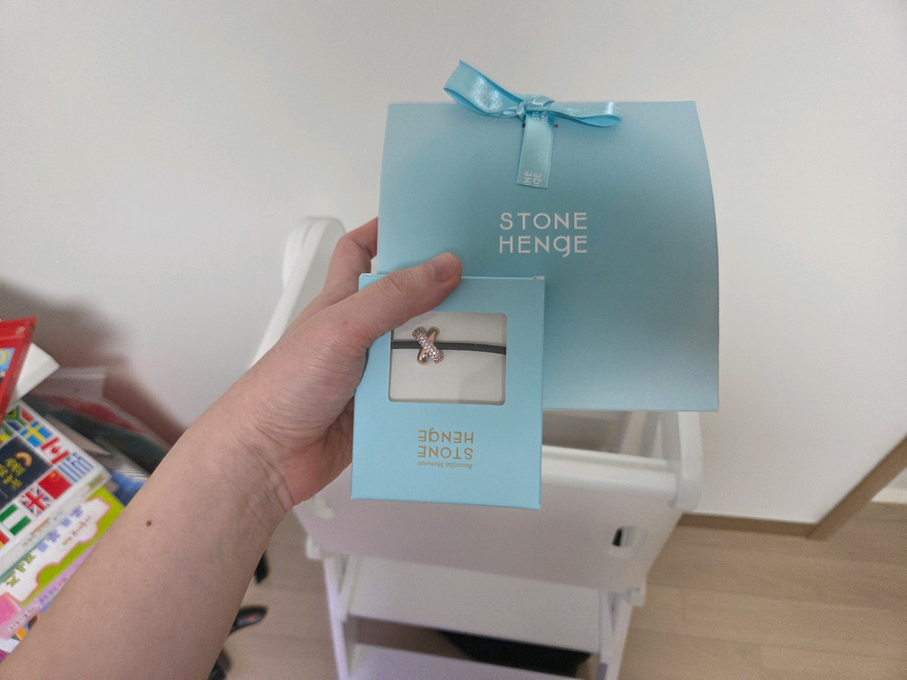 (미개봉새상품) 스톤헨지 럭키유 목걸이+귀걸이 선물 세트 이미지