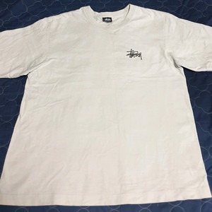 스투시 베이직 로고 반팔티 화이트 (M) 이미지