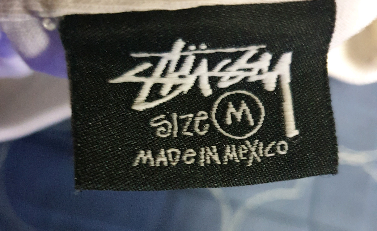 스투시 베이직 로고 반팔티 화이트 (M) 이미지