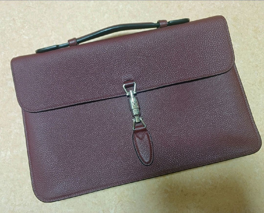 구찌 GUCCI 고급 가죽 서류 가방 이미지