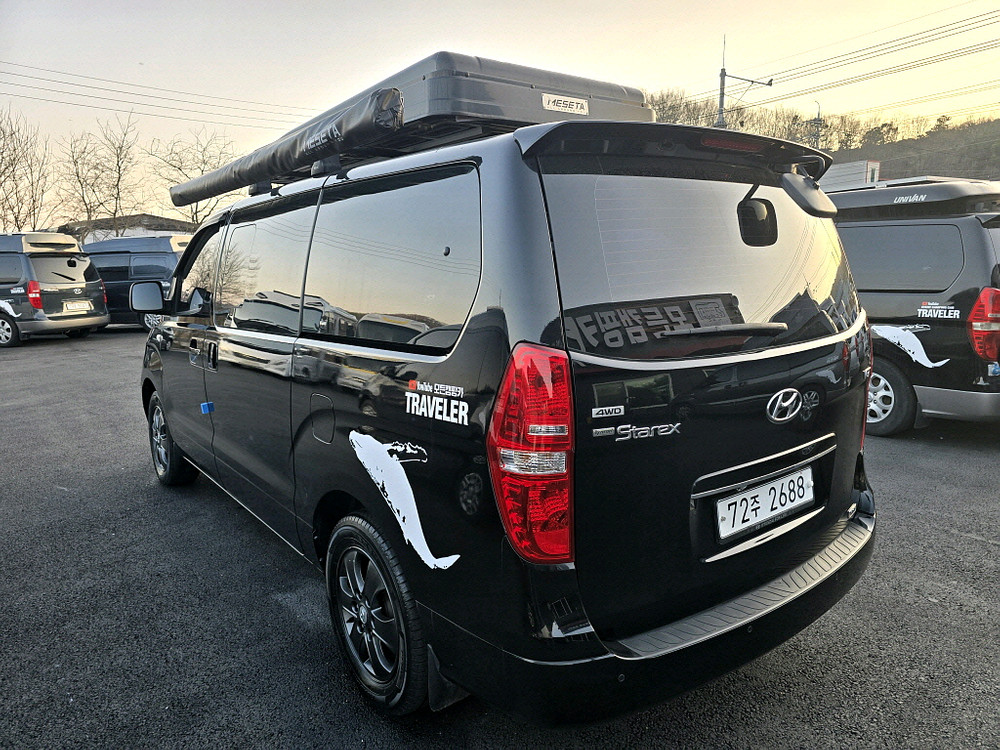 14년 스타렉스5인승캠핑카(4륜,8만km,인산철+텐트)-전액할부됨 이미지