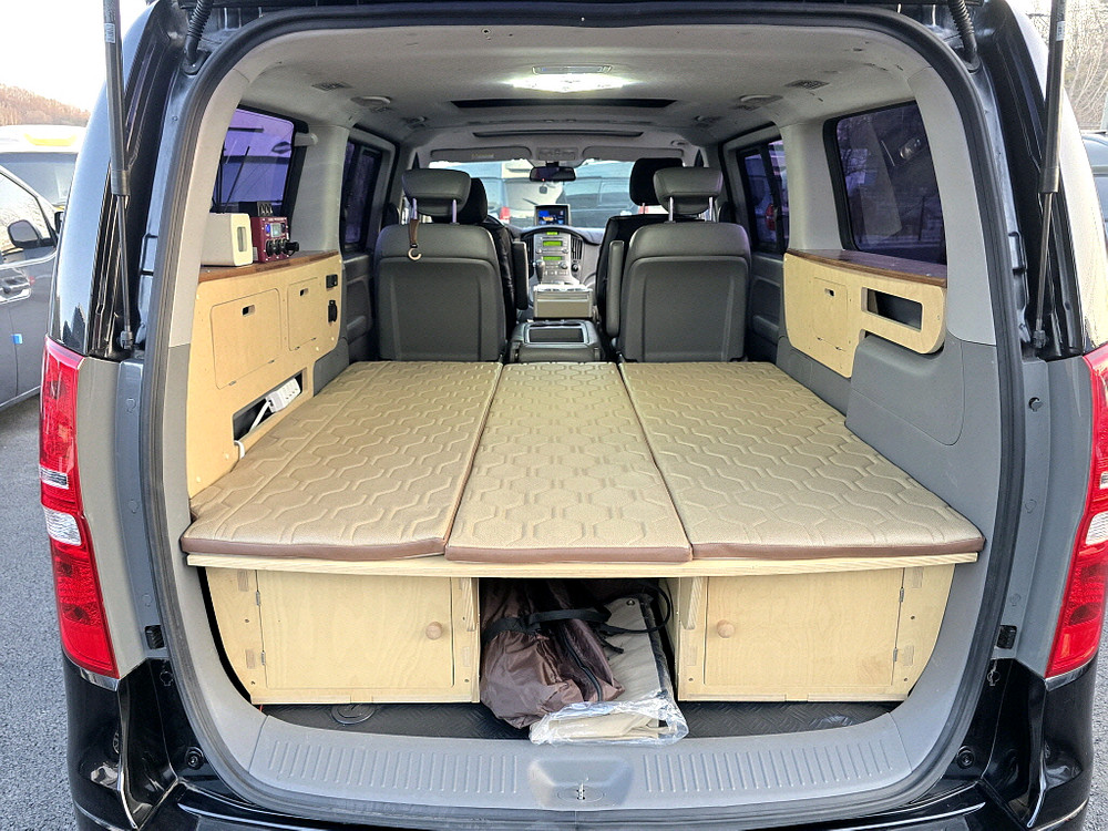 14년 스타렉스5인승캠핑카(4륜,8만km,인산철+텐트)-전액할부됨 이미지